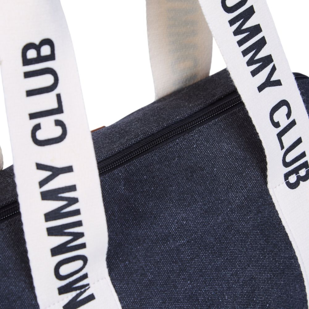 Geanta de bebe Childhome Mommy Club Canvas Black [7]