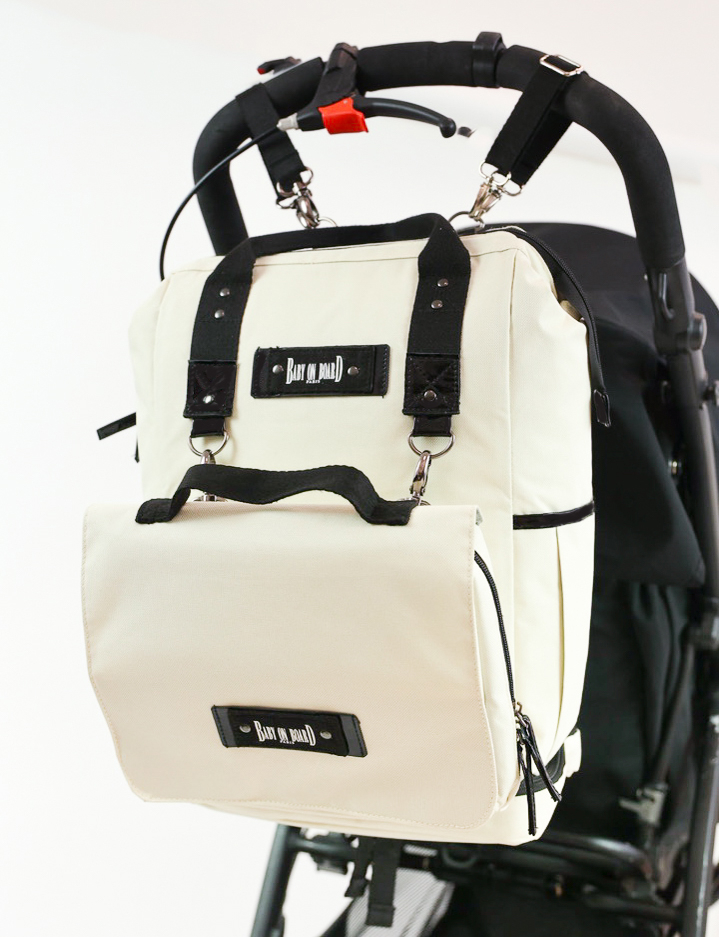 Geanta de infasat Baby On Board Camille Ivoire [2]