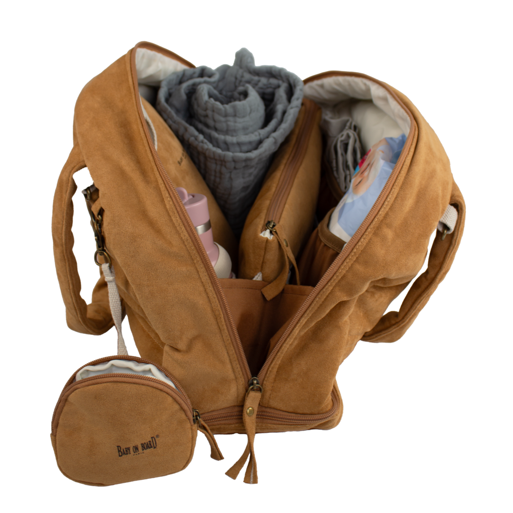 Geanta de infasat Baby On Board Doudoune Camel [9]