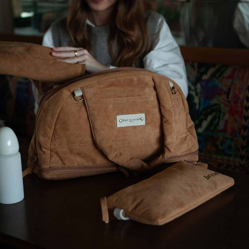 Geanta de infasat Baby On Board Doudoune Camel [4]