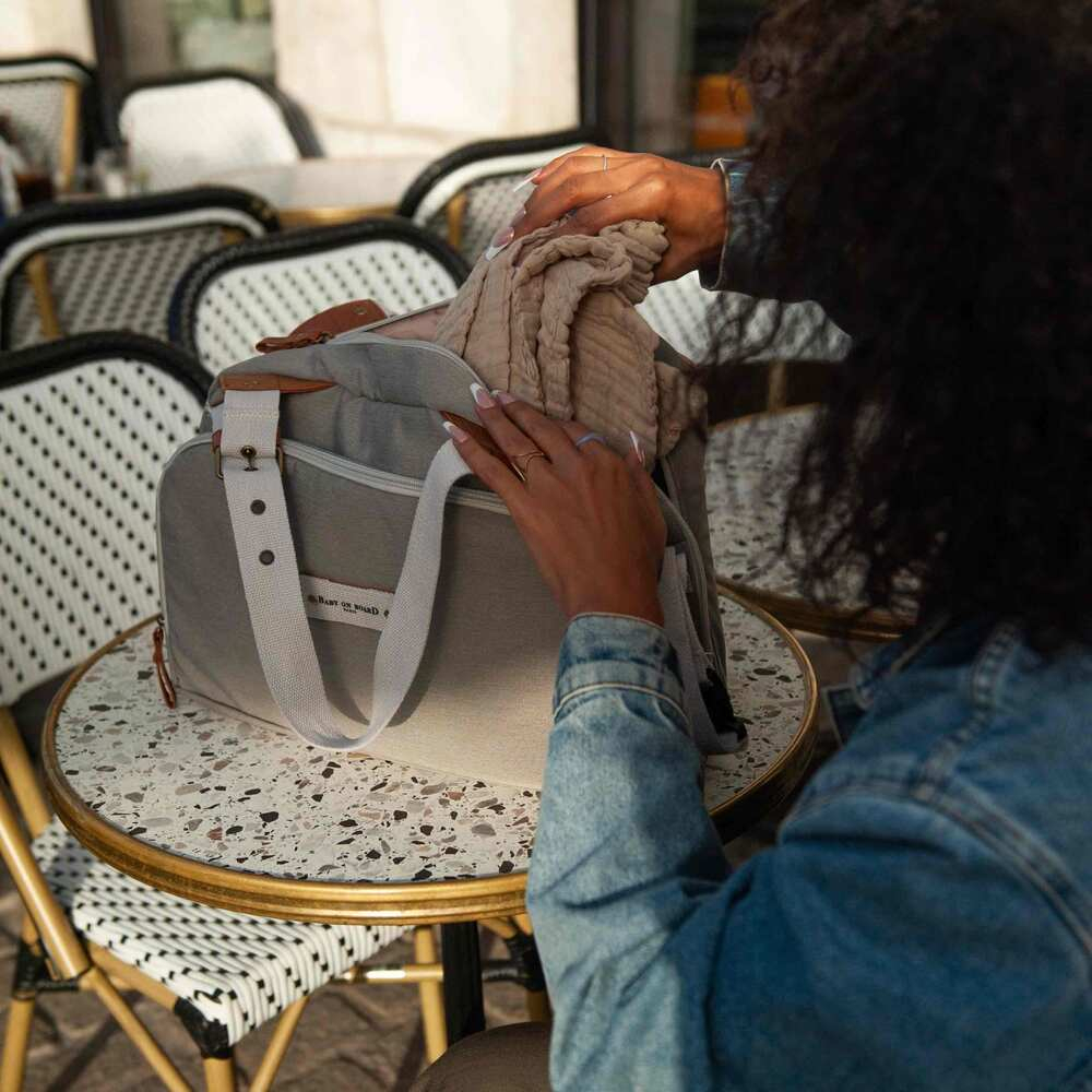 Geanta de infasat Baby On Board Titou Greige [7]