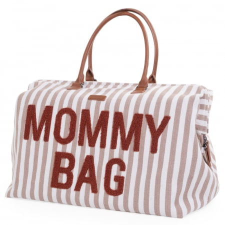 Geanta de infasat Childhome Mommy Bag Nude/Alb [3]