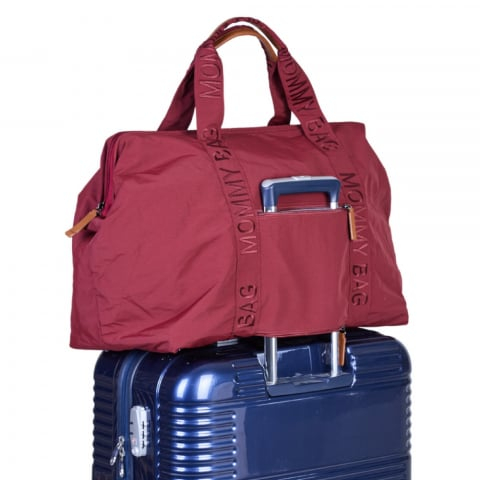 Geanta de infasat Childhome Mommy Bag Signature Urban Burgundy [4]