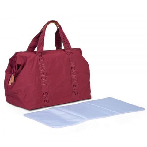 Geanta de infasat Childhome Mommy Bag Signature Urban Burgundy [2]
