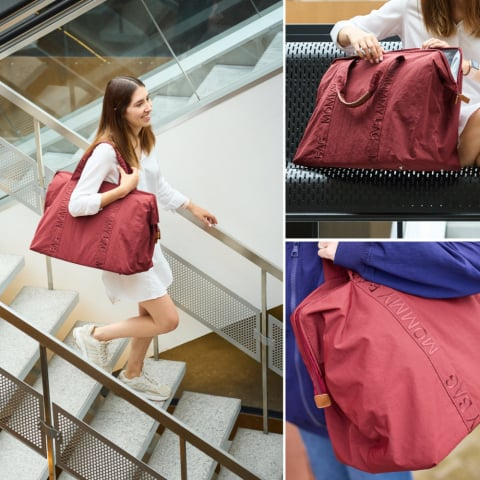 Geanta de infasat Childhome Mommy Bag Signature Urban Burgundy [6]