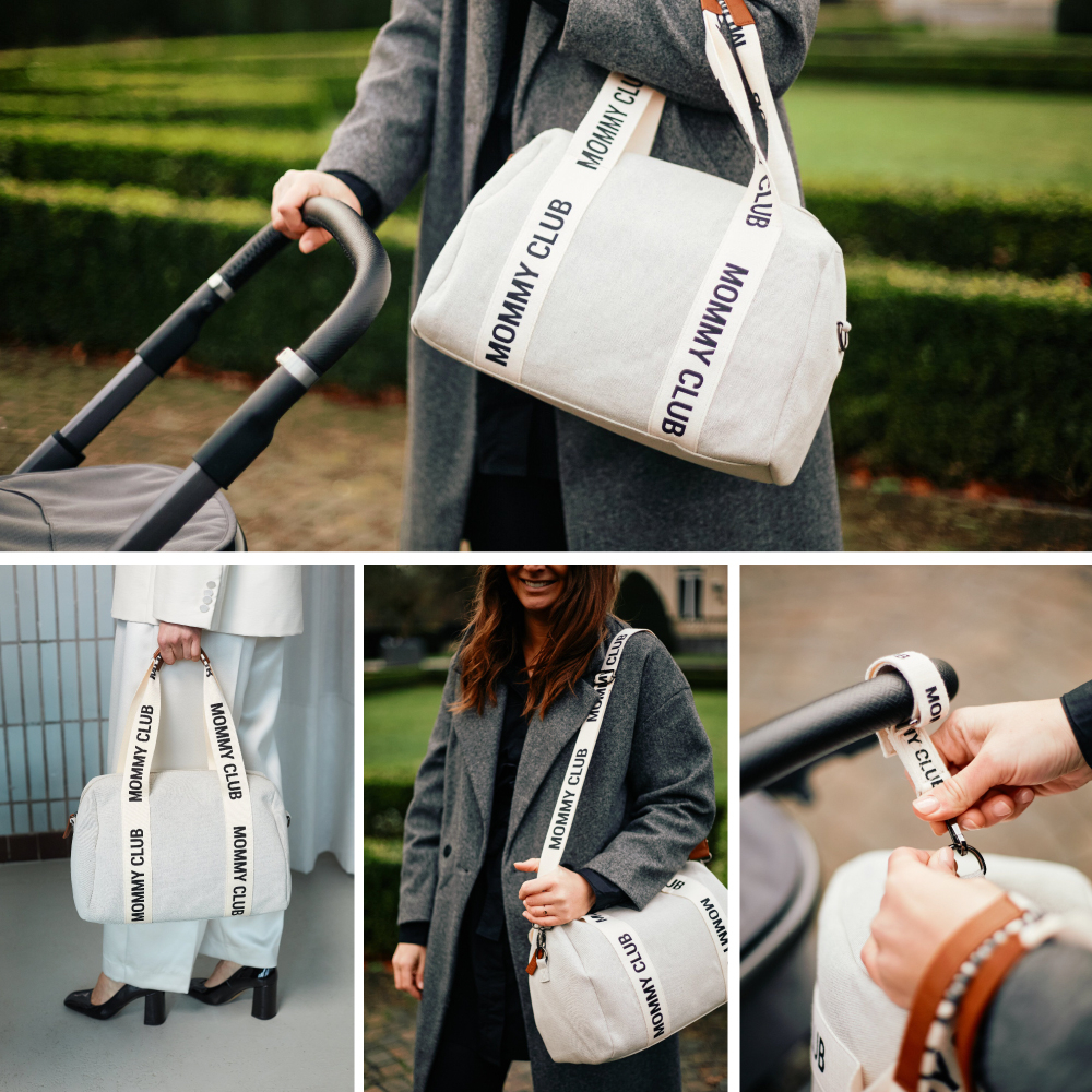 Geanta de infasat Childhome Mommy Club Alb [5]