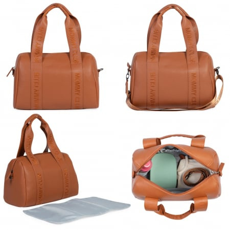 Geanta de infasat Childhome Mommy Club piele PU Maro [3]