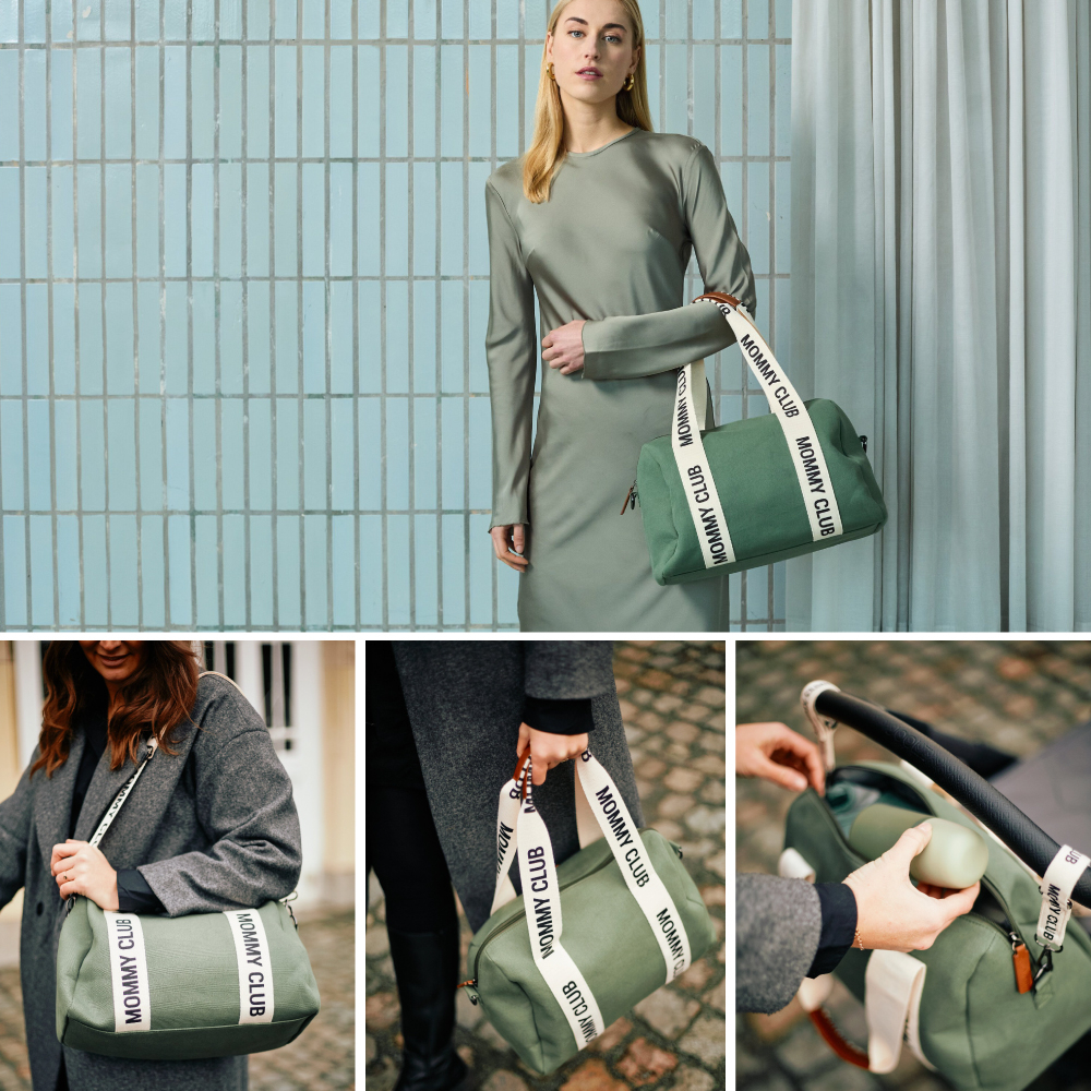 Geanta de infasat Childhome Mommy Club Verde [5]