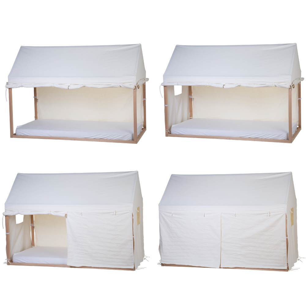 Husa cadru pat casuta Childhome 90x200 cm Alb [2]