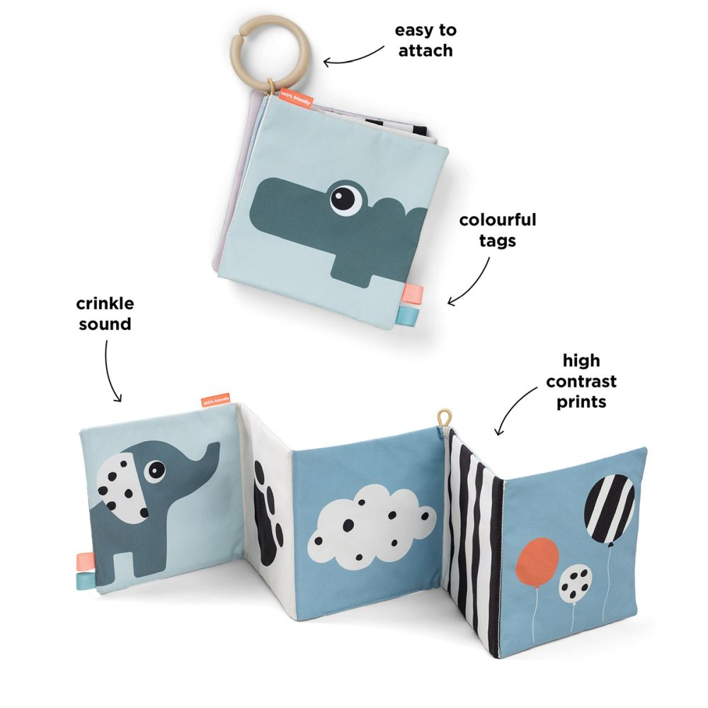 Jucarie senzoriala carticica de plus Fold Out Done by Deer Colour Mix [5]