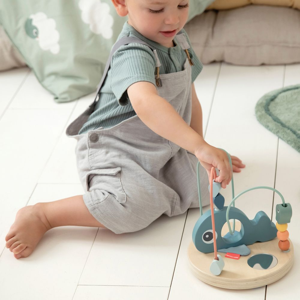 Labirint cu margele Done by Deer din lemn Wally Blue [6]