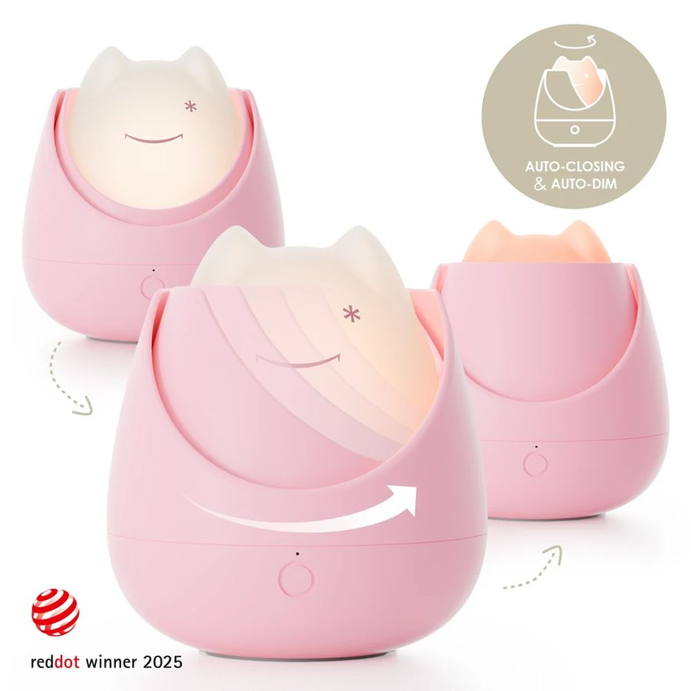 Lampa de veghe Nosiboo Zigg antrenor de somn pentru copii cu lumina rosie si temporizator Pink [2]