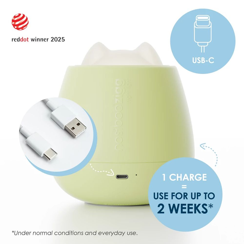 Lampa de veghe Nosiboo Zigg antrenor de somn pentru copii cu lumina rosie si temporizator Sage [5]