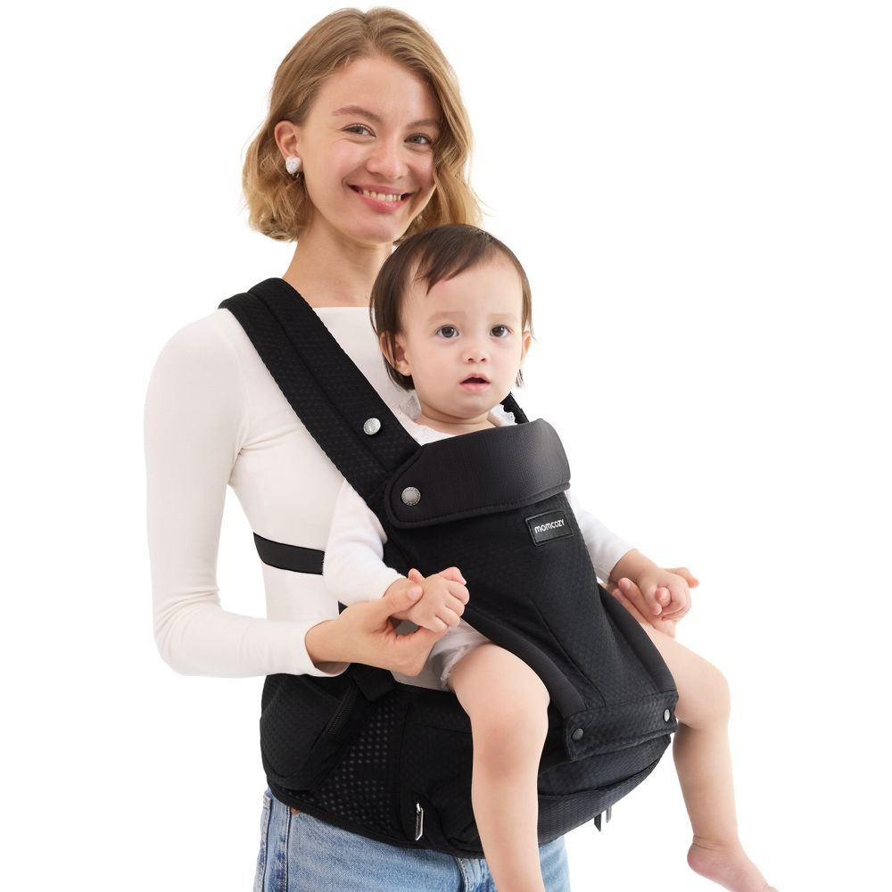 Marsupiu tip sezut Momcozy M Black [9]