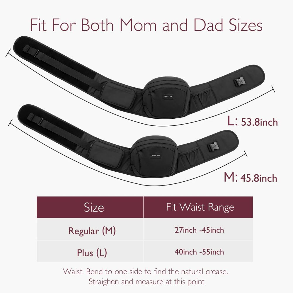 Marsupiu tip sezut Momcozy M Black [5]