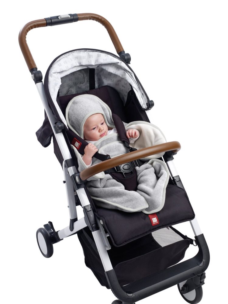 Paturica de infasat BabyNomade 0-6 luni Heather Grey [5]