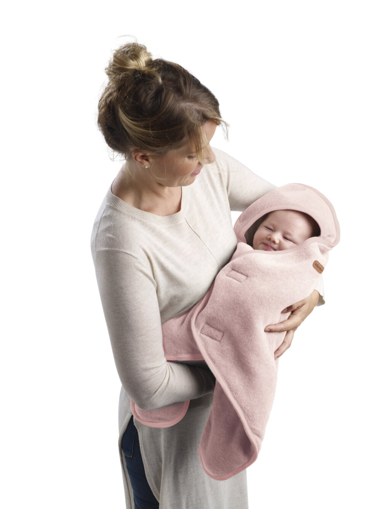 Paturica de infasat BabyNomade 0-6 luni Dusty Rose [4]