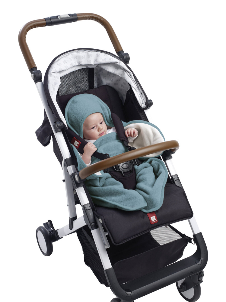 Paturica de infasat BabyNomade 0-6 luni Baltic Blue [2]