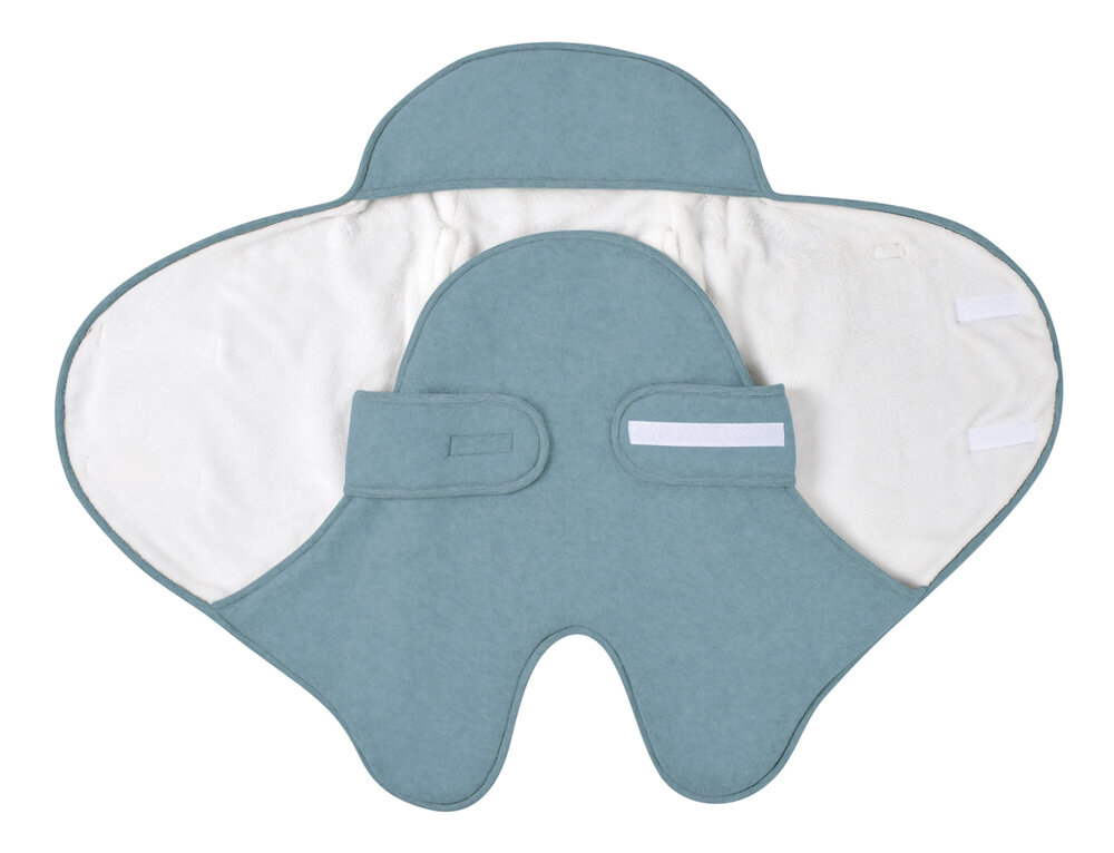 Paturica de infasat BabyNomade 0-6 luni Baltic Blue [7]