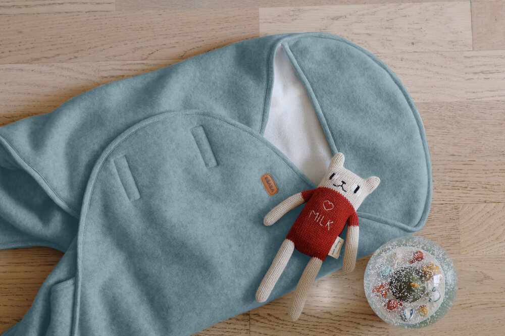 Paturica de infasat BabyNomade 0-6 luni Baltic Blue [5]