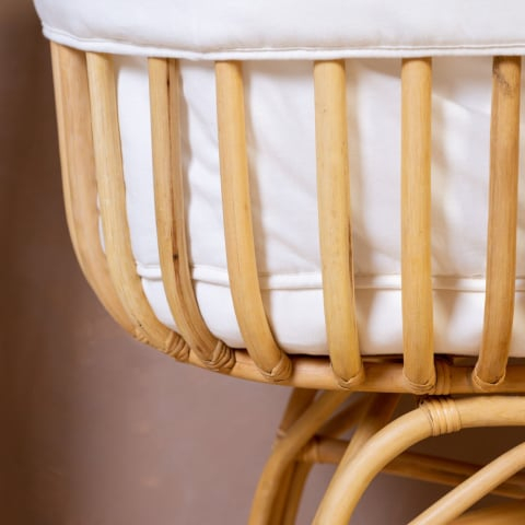 Patut balansoar Childhome din ratan cu saltea  si husa jerse 90x70x71 cm [8]