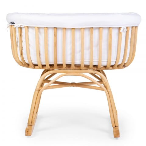 Patut balansoar Childhome din ratan cu saltea  si husa jerse 90x70x71 cm [2]