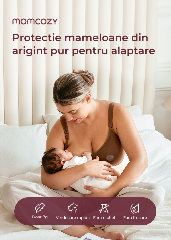 Protectie alaptare Momcozy argint 45 mm set 2 buc Regular [7]