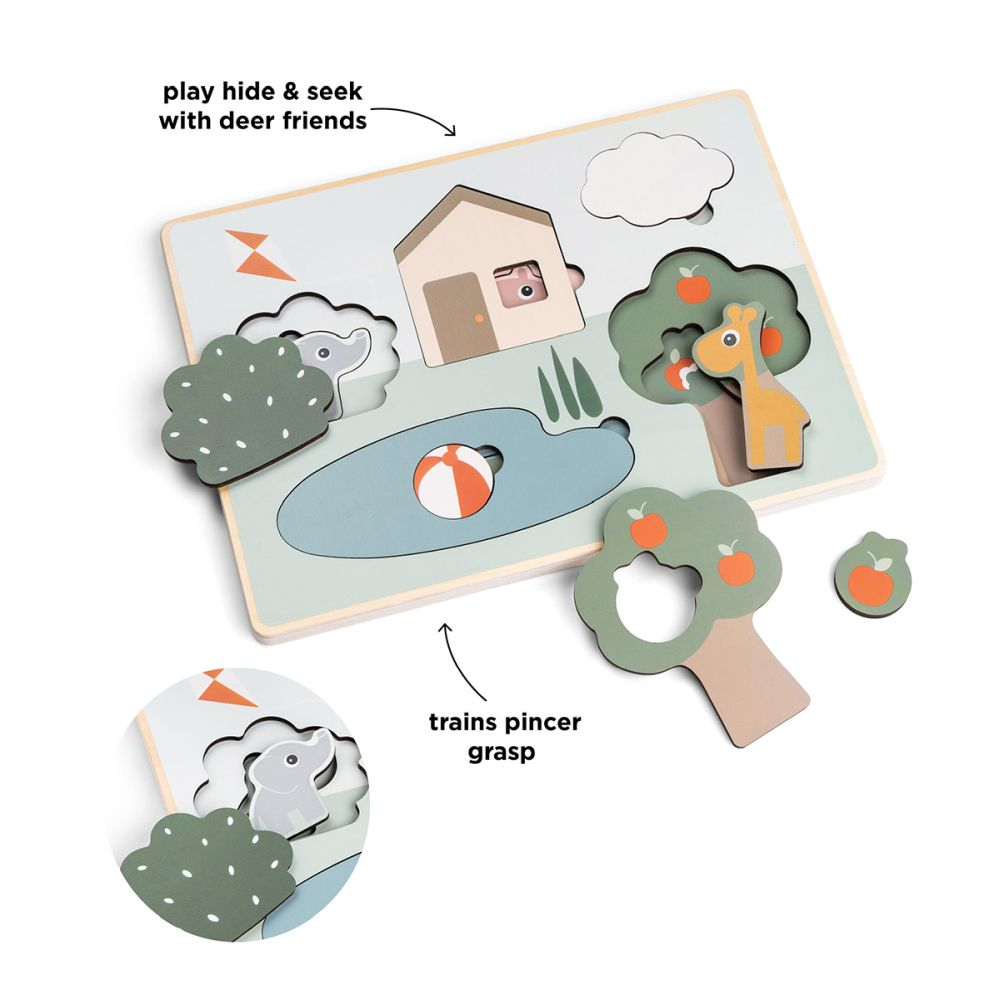 Puzzle Done by Deer din lemn Deer Friends Colour Mix [3]