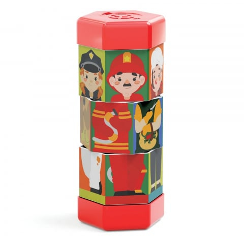 Puzzle Quercetti Tubo Mix & Match Meserii [3]