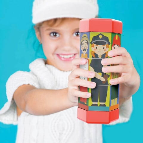 Puzzle Quercetti Tubo Mix & Match Meserii [5]