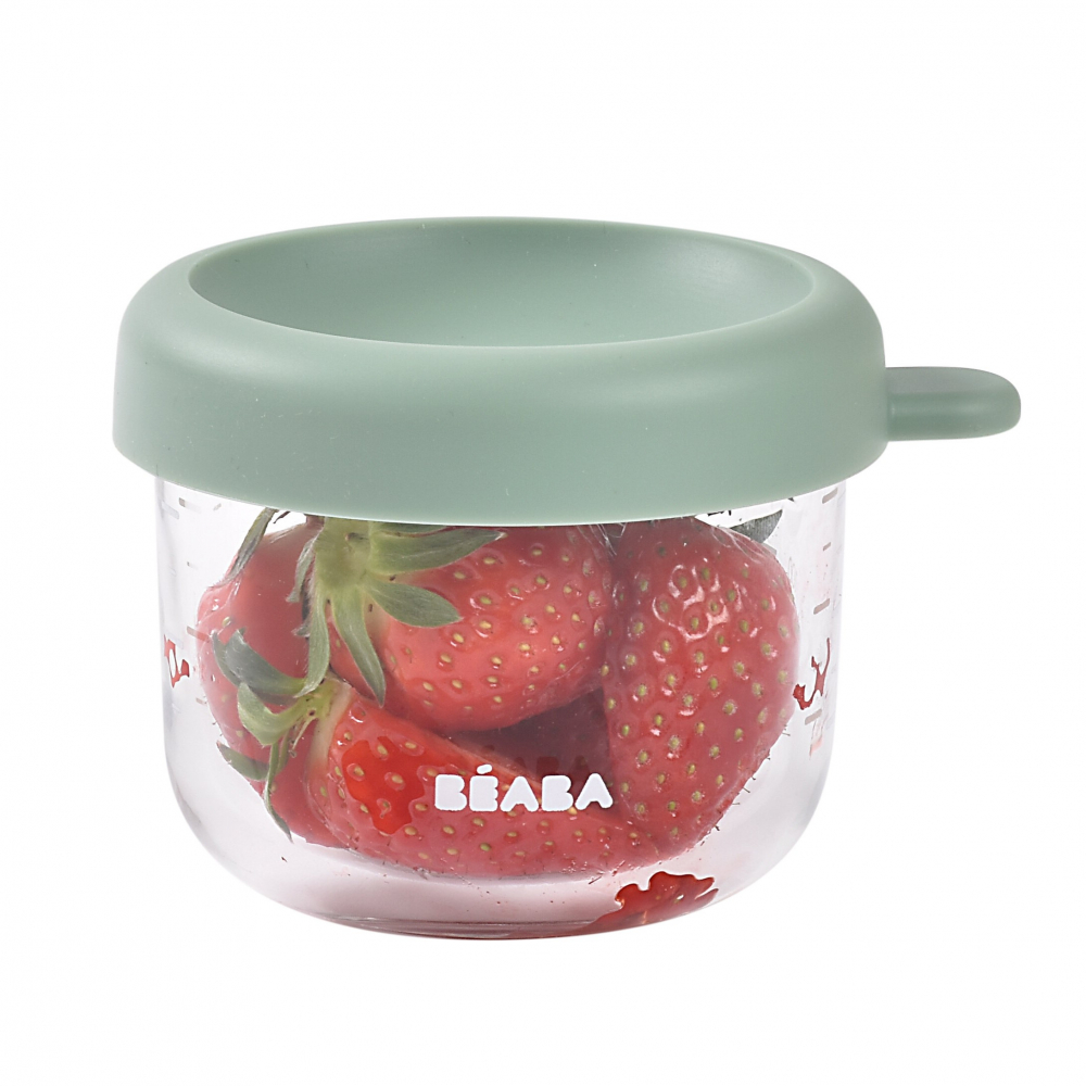 Recipient ermetic sticla Beaba 150 ml Sage Green [3]