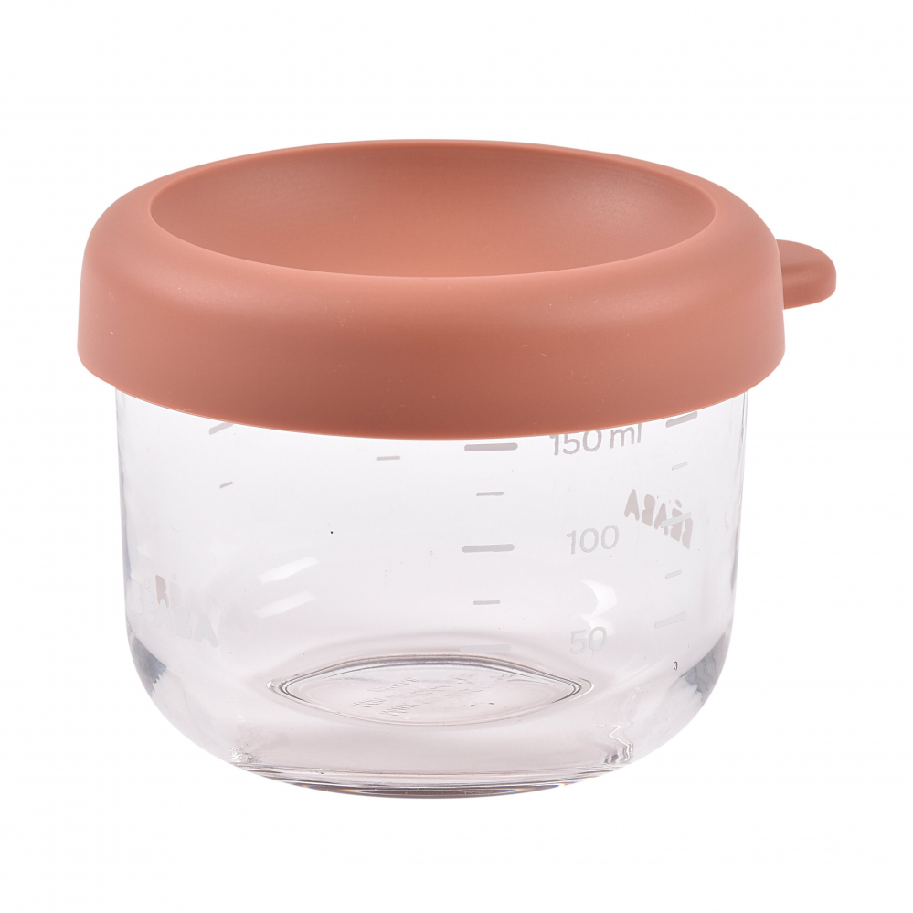 Recipient ermetic sticla Beaba 150 ml Terracotta [5]