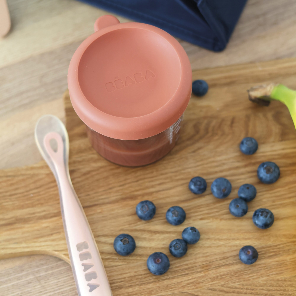 Recipient ermetic sticla Beaba 150 ml Terracotta [6]