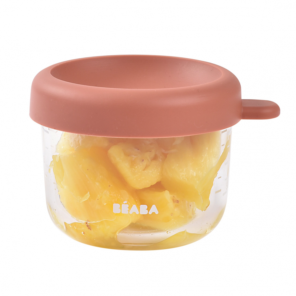 Recipient ermetic sticla Beaba 150 ml Terracotta [2]