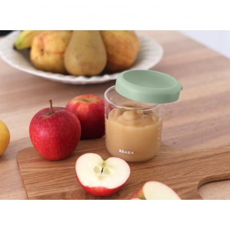 Recipient ermetic sticla Beaba 250 ml Sage Green [3]