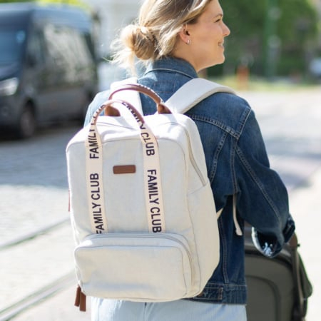 Rucsac de infasat Childhome Family Club Signature Alb [8]