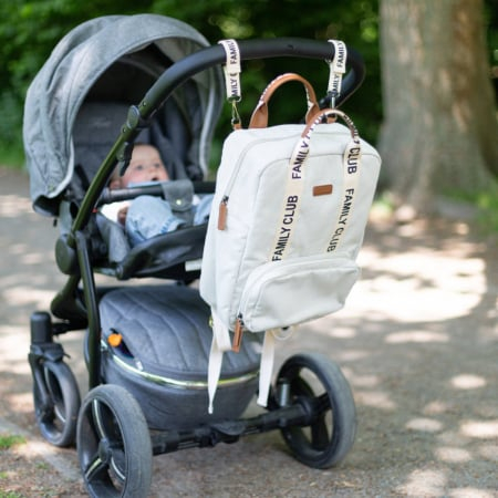 Rucsac de infasat Childhome Family Club Signature Alb [7]