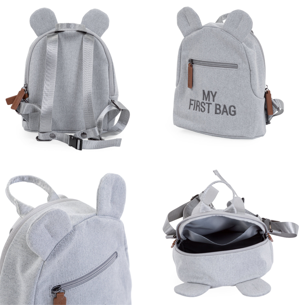 Rucsac pentru copii Childhome My First Bag Canvas Gri [2]