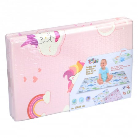 Salteluta de joaca pliabila Let's Play 120x90 cm Unicorn [2]