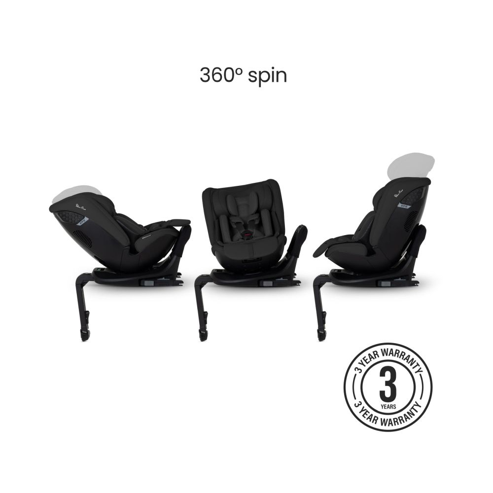 Scaun auto rotativ 360 Silver Cross Motion 3 All-Size Iconic Black [3]
