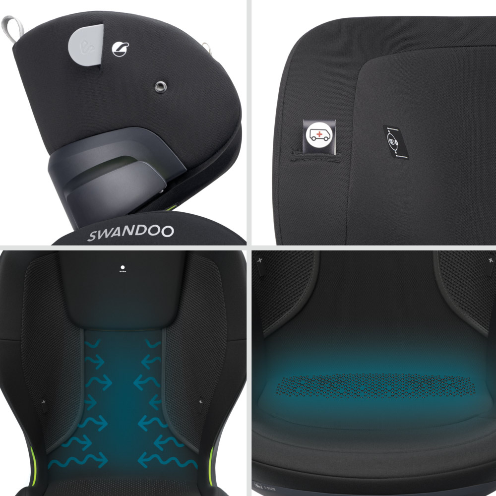 Scaun auto Swandoo Charlie i-Size Chia Black [6]