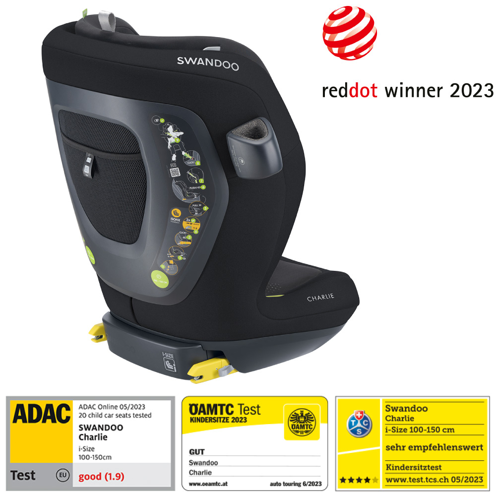 Scaun auto Swandoo Charlie i-Size Chia Black [2]