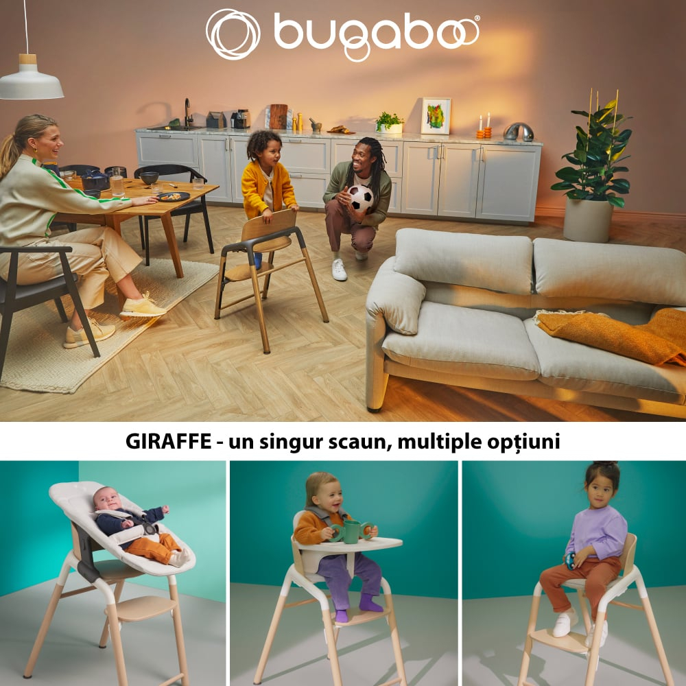 Scaun Bugaboo Giraffe Warm Wood/Grey [7]