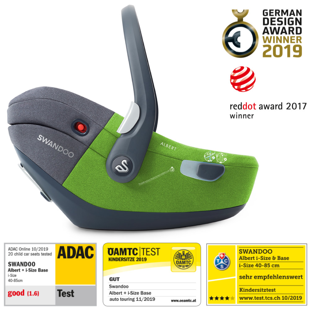 Scoica auto Swandoo Albert i-Size 1.2 Lime/Sesame Grey [2]