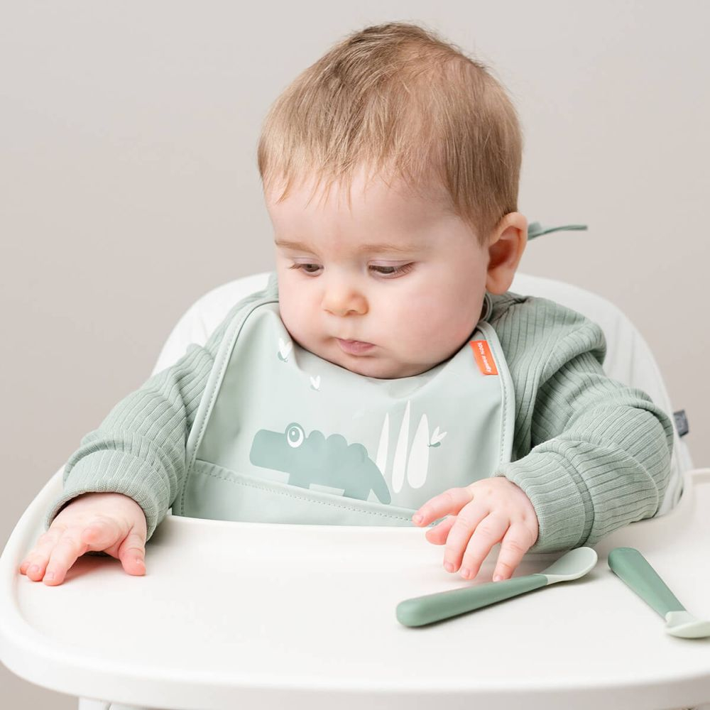 Set 2 Bavetici cu buzunar Done by Deer Croco Green [6]