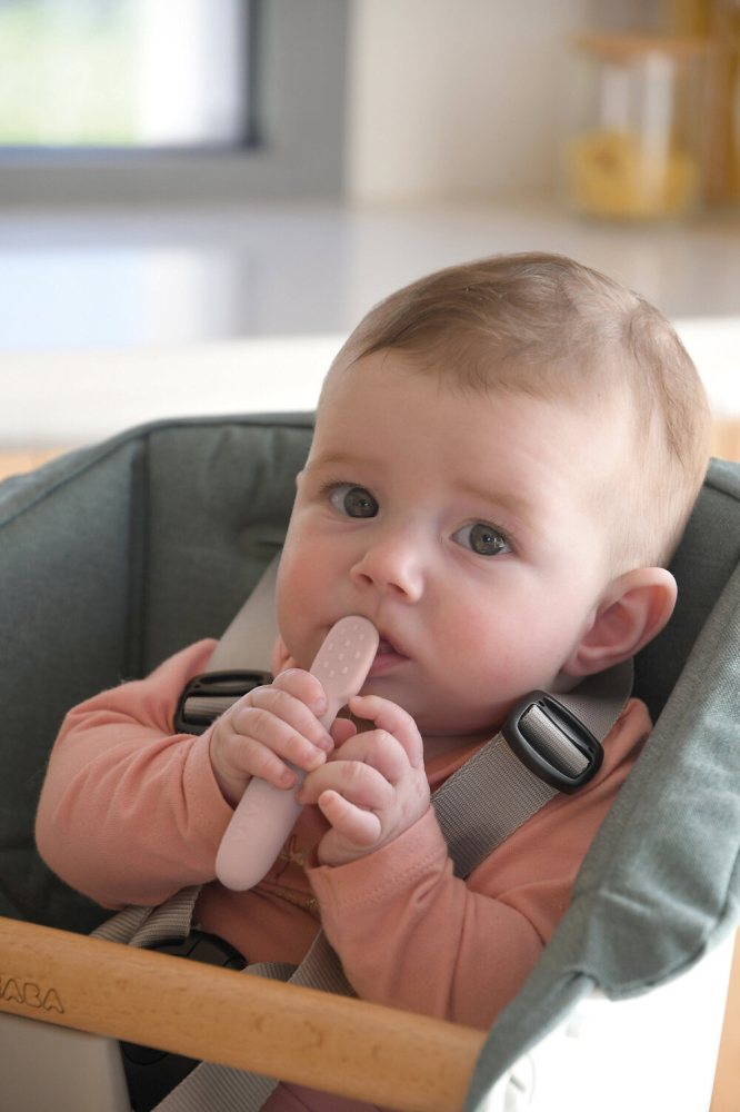 Set 2 linguri silicon Beaba Cotton Candy/Sorbet [3]