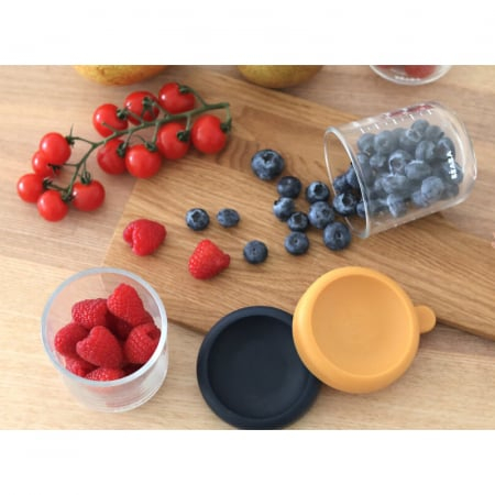 Set 2 recipiente sticla Beaba 250 ml Night Blue/Honey [4]