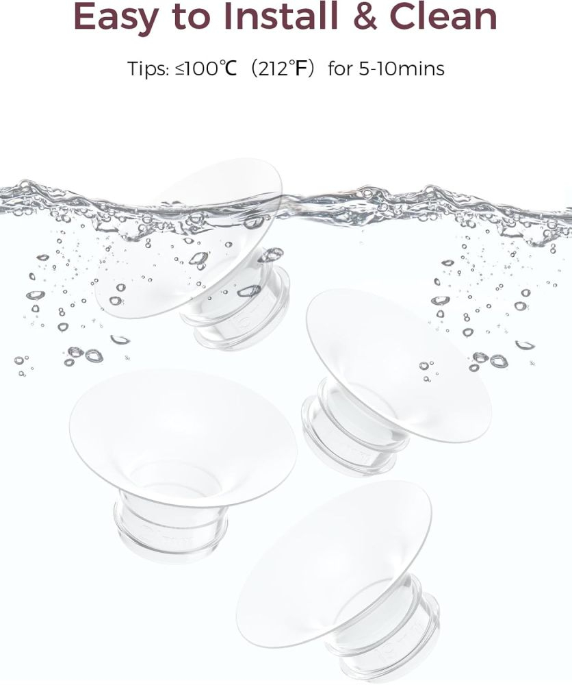 Set 4 flanse 19 mm pentru pompe de san Momcozy M5, M6 si M9 [6]