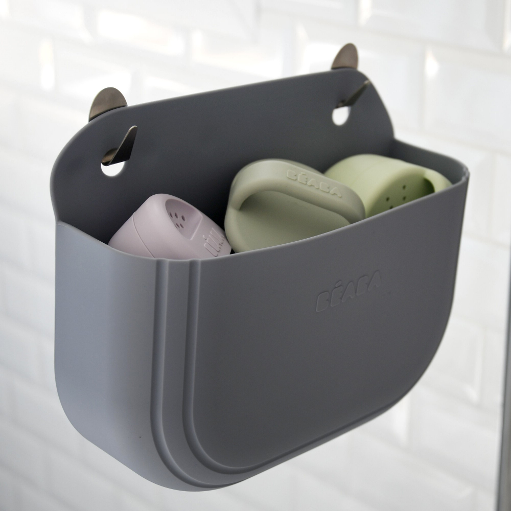 Cos silicon Beaba cu jucarii de baie Pebble [9]