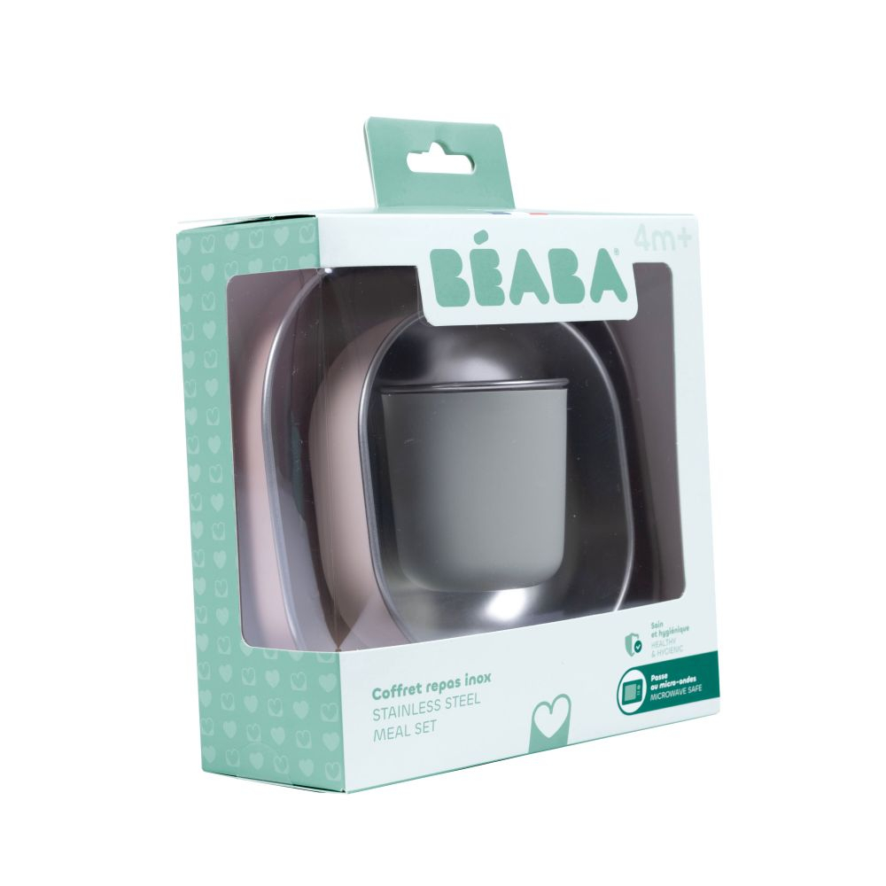 Set de masa Beaba din otel inoxidabil Cotton Candy [4]